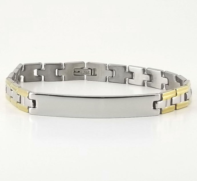 Buy Tuscany SilverMen's Sterling Silver 6.5mm Square Curb Bracelet of 20cm/8