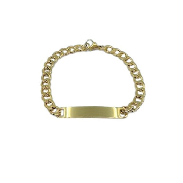 Customized Name Bracelet Gold Color Stainless Steel Personalized Brace – My  Real Gold Jewelry LLC